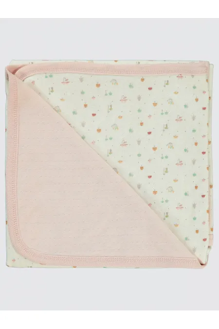 Couverture et lange pour bébé 0-24 mois Rose - Emballage