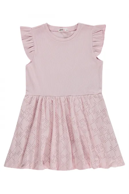 Kız Çocuk Jile ve Elbise 6-9 Yaş Pembe - Paket