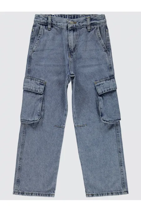 Erkek Çocuk Pantolon 6-9 Yaş Açık Mavi - Paket