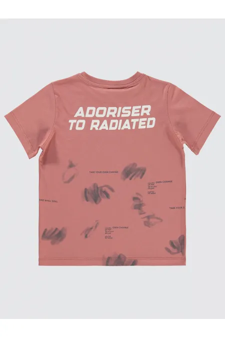 T-shirt garçon corail 6-9 ans - Emballage