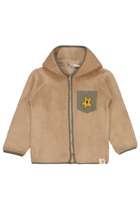 Gilet garçon 6-9 ans kaki - Emballage