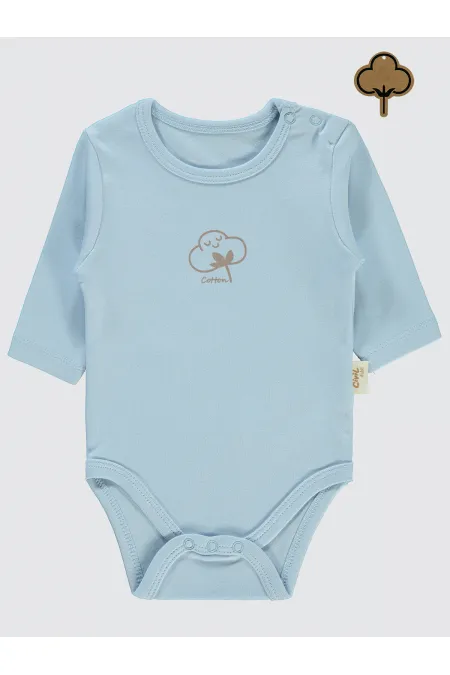 Body bébé à boutons-pression bleu 0-24 mois - Emballage