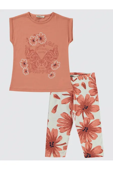 Girls' Set 6-9 Years Peach - Package