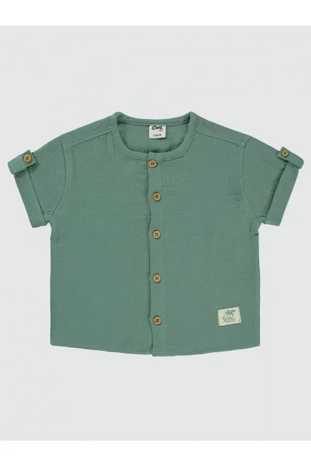 Bebek Gömlek 0-24 Ay Su Yeşili - Paket