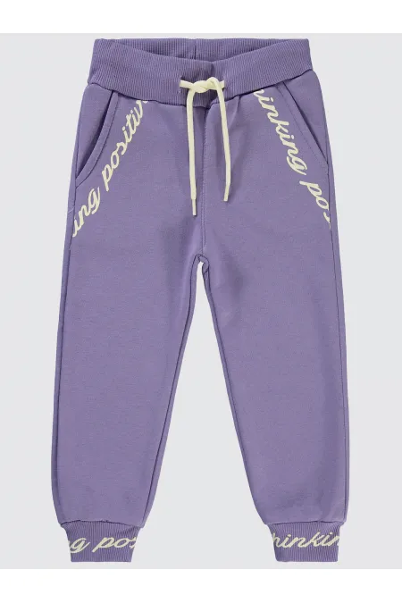 Girls Tracksuit Bottoms 2-5 Years Lilac - Package