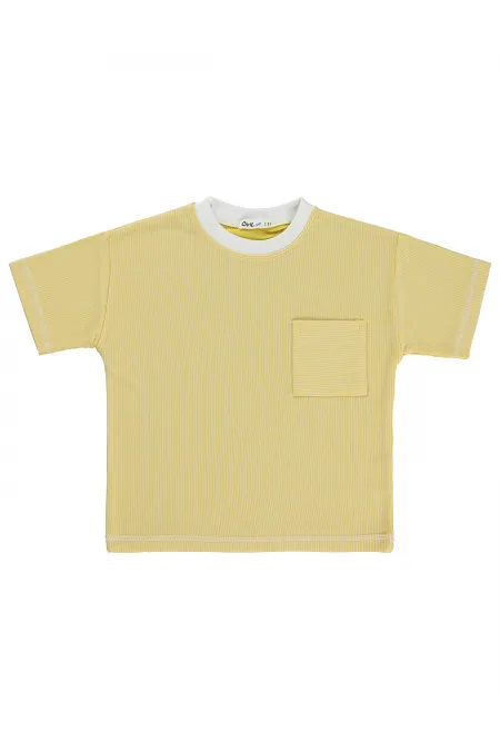 Lot de T-shirts pour garçons, 2-5 ans, jaunes