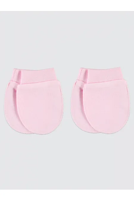 Gants pour bébé 0-24 mois roses - Lot
