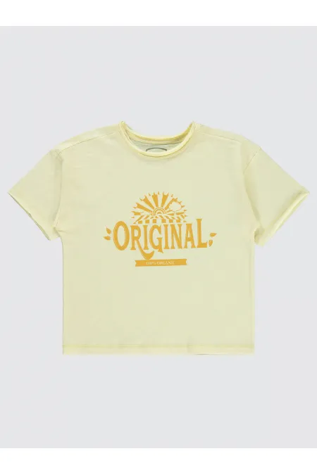 Boys T-Shirt 10-13 Years Old Light Yellow - Package