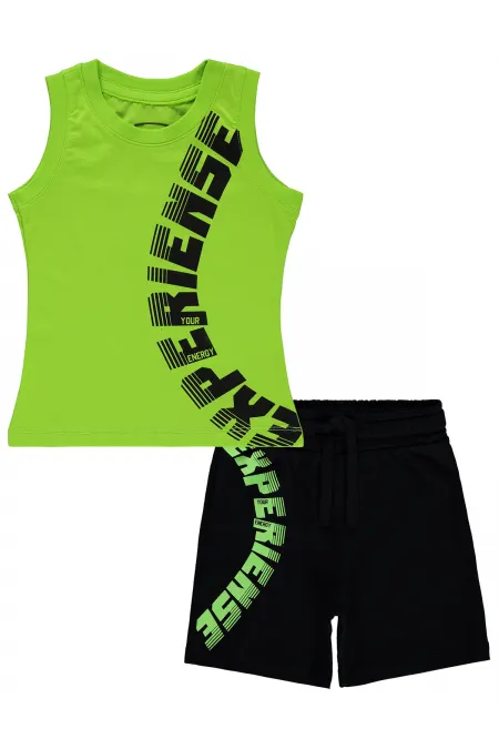 Boys' Suit 2-5 Years Old Lime Green - Package