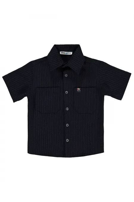 Boys' Shirt, Ages 2-5, Navy Blue - Pack