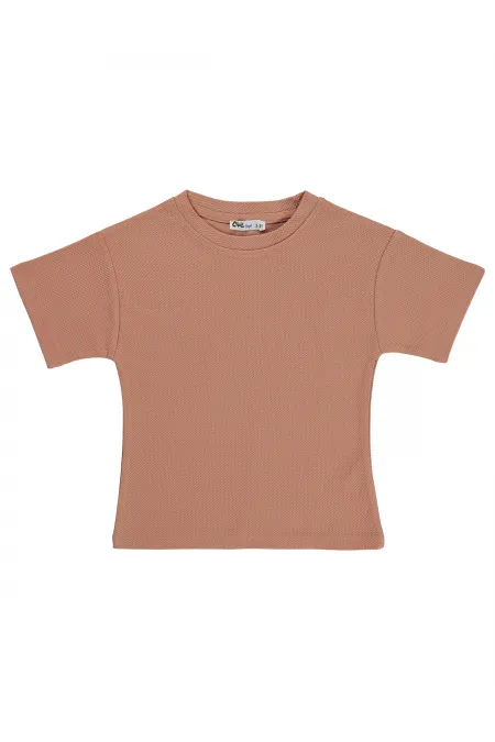 Erkek Çocuk Tişört 2-5 Yaş Koyu Somon - Paket