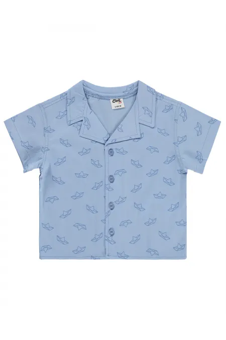 Bebek Gömlek 0-24 Ay Mavi - Paket