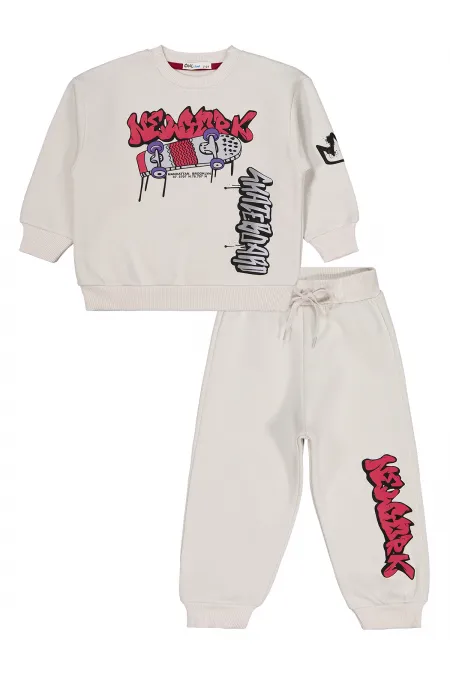 Ensemble de survêtement garçon 2-5 ans Gris clair - Emballage