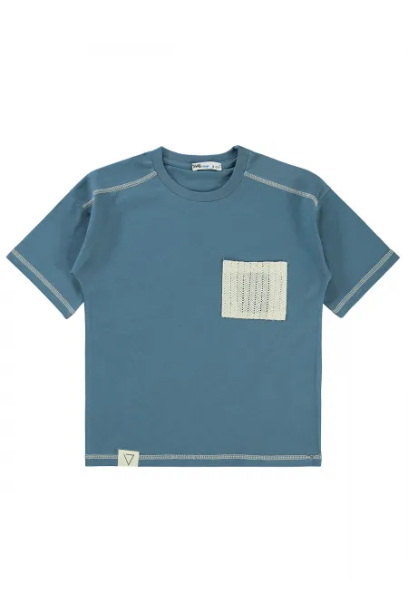 T-shirt garçon 6-9 ans indigo - Emballage