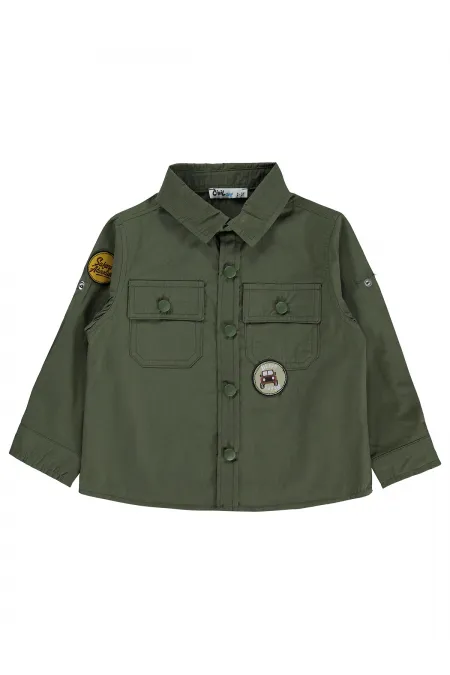 Chemise garçon, 2-5 ans, kaki - Lot