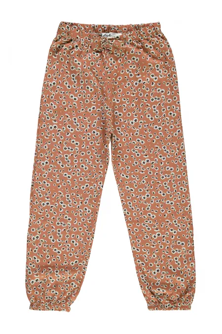 Pantalon fille 10-13 ans, couleur argile italienne - Emballage