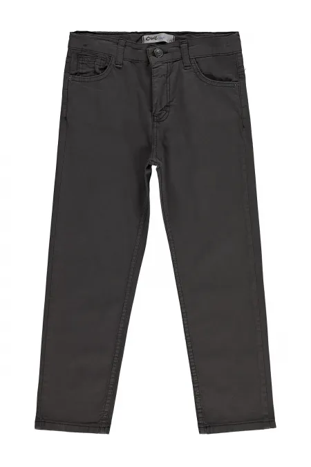 Pantalon garçon, 6-9 ans, marron foncé - Lot