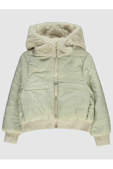 Kız Çocuk Mont 2-5 Yaş Bej - Paket