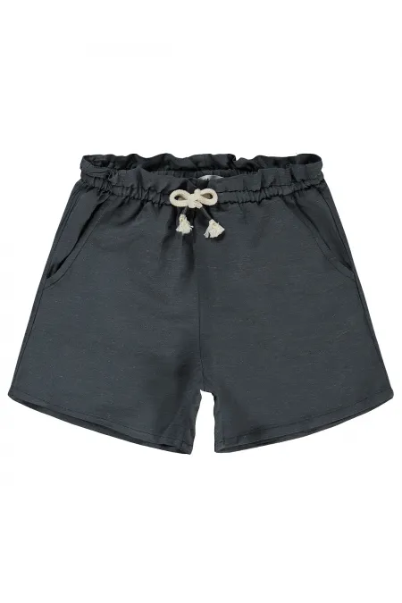 Short pour fille, 6-9 ans, anthracite - Lot