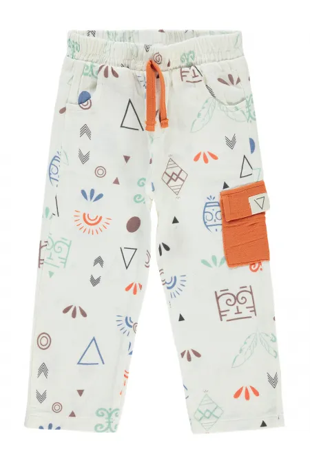 Pantalon garçon orange 2-5 ans - Emballage