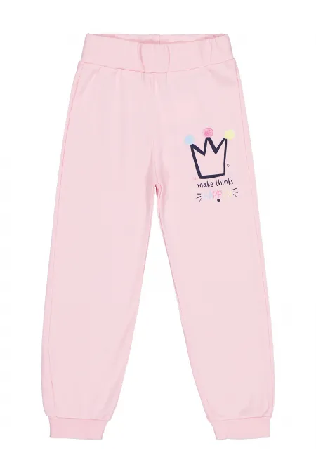 Bas de survêtement rose pour fille (2-5 ans) - Emballage