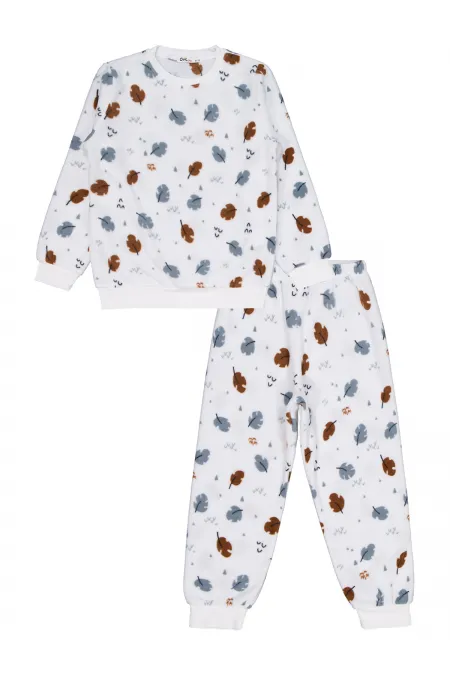 Ensemble pyjama fille 6-9 ans écru - Emballage