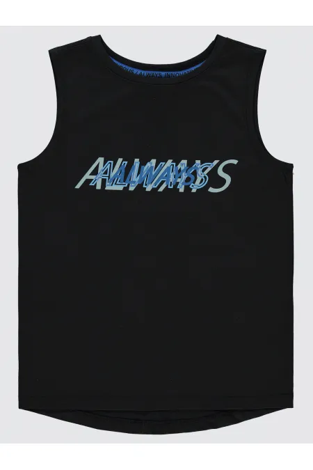 Boys T-Shirt 10-13 Years Black - Pack