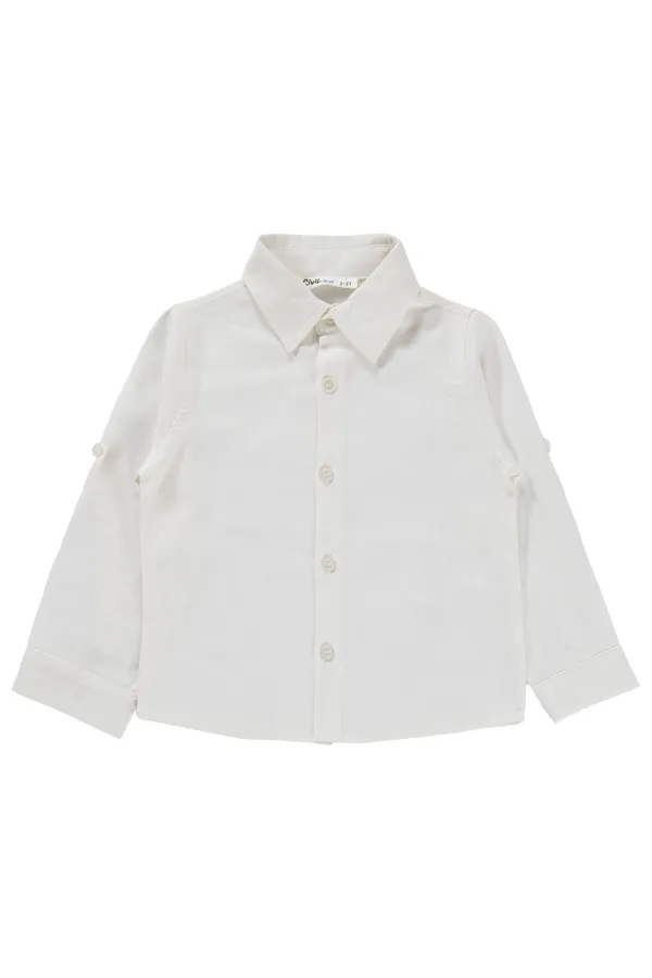 Boys' Shirt, Ages 2-5, Navy Blue - Pack