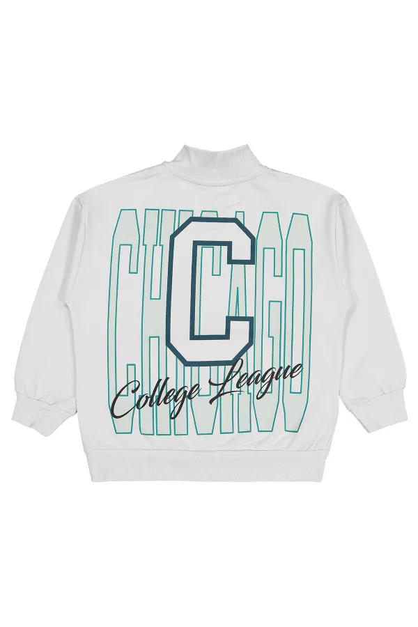 Erkek Çocuk Sweatshirt 6-9 Yaş Açık Gri - Paket