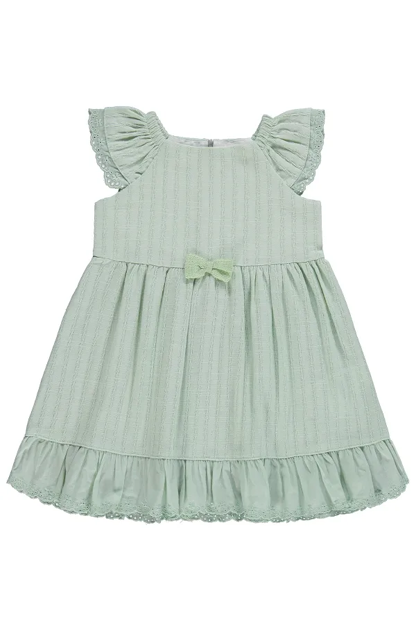 Kız Çocuk Jile ve Elbise 2-5 Yaş Çağla Yeşili - Paket