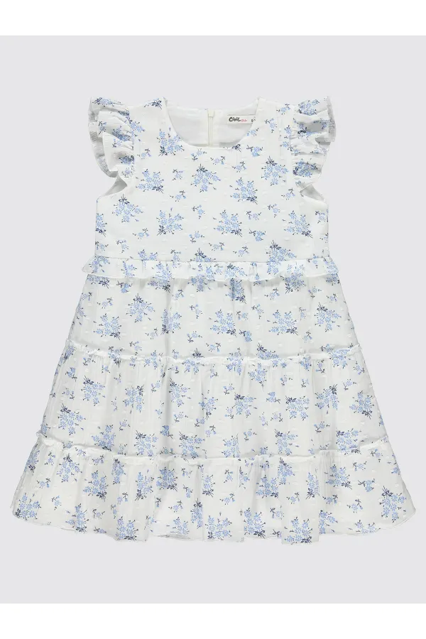 Ensemble gilet et robe bleu pour fille de 6 à 9 ans - Paquet