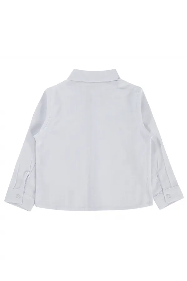 Chemise garçon, 2-5 ans, blanche - Emballage