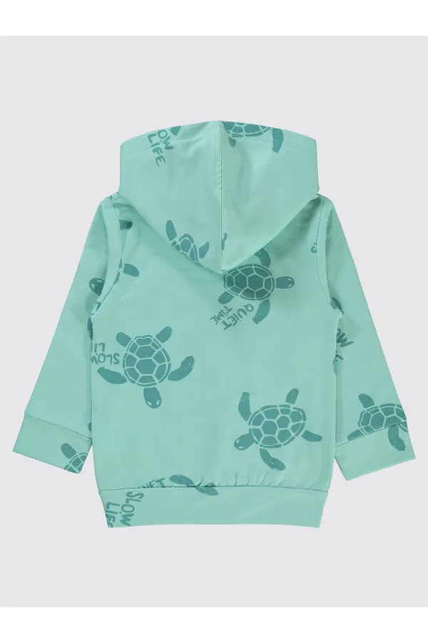 Gilet garçon turquoise 2-5 ans - Emballage