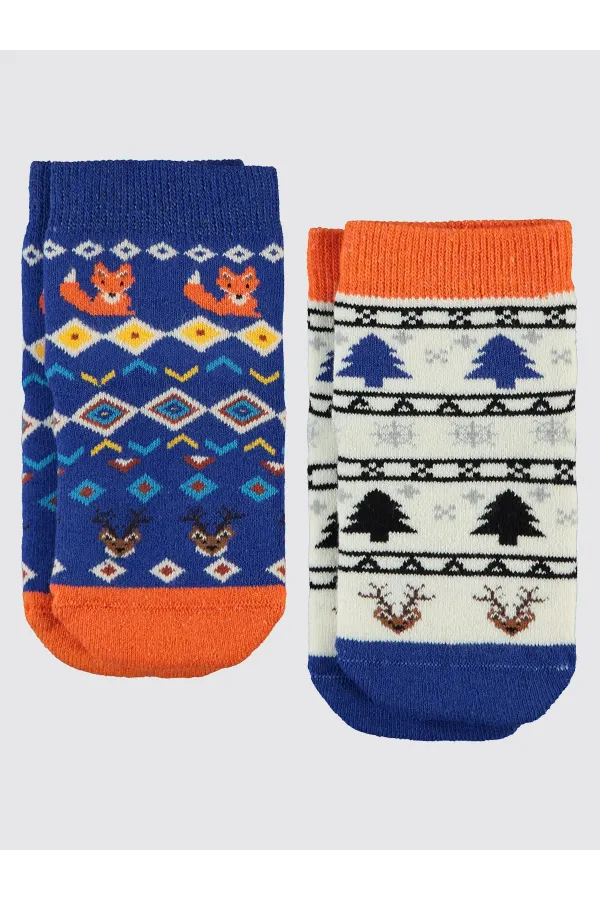 Erkek Çocuk Soket Çorap 2-9 Yaş Standart - Paket