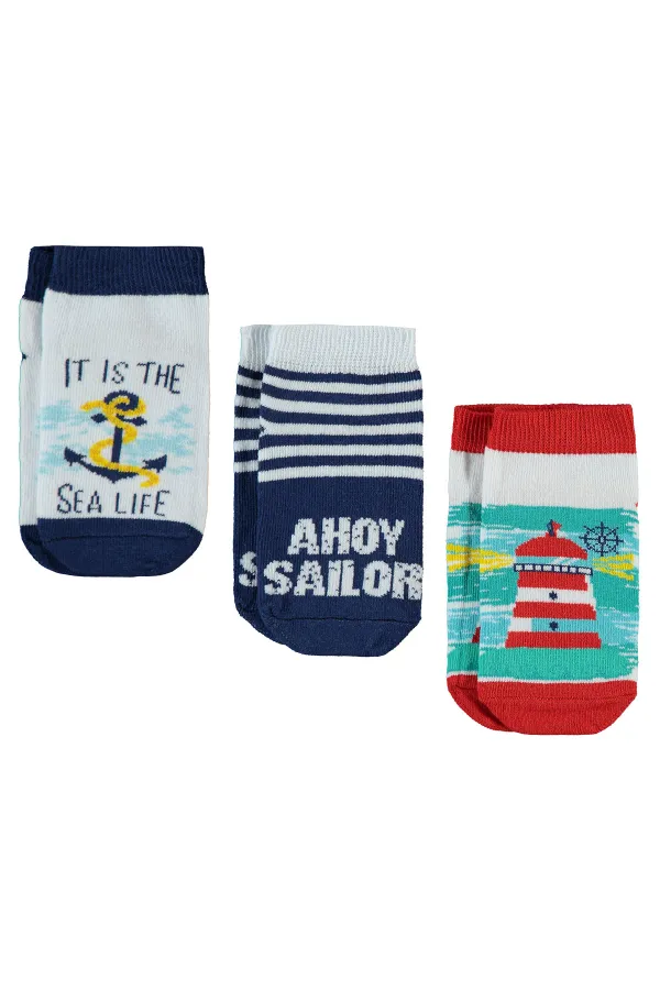 Erkek Çocuk Patik Çorap 2-9 Yaş Standart - Paket