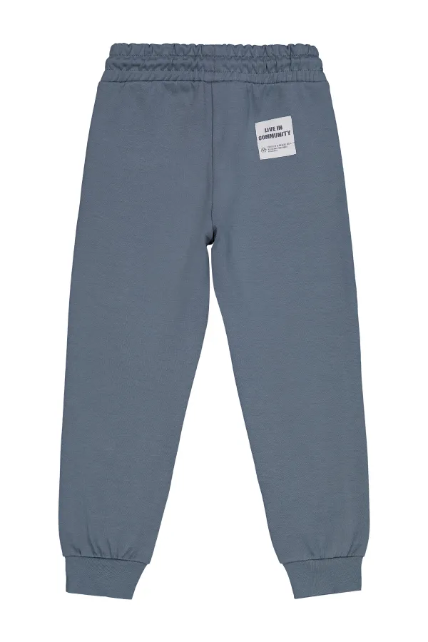 Bas de survêtement garçon 10-13 ans anthracite clair - Emballage