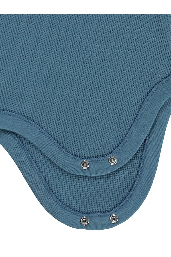 Bebek Çıtçıtlı Badi 0-24 Ay Soft İndigo - Paket