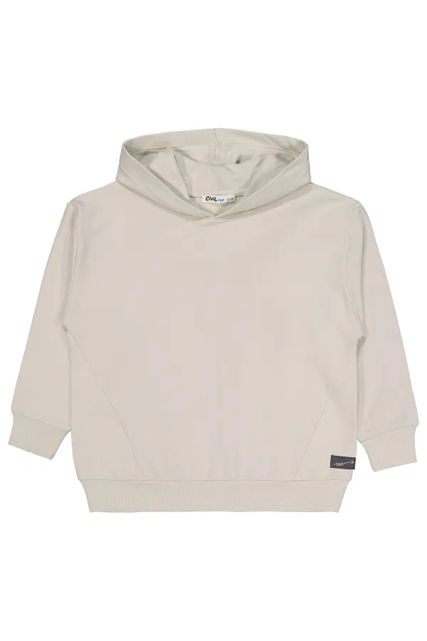 Sweat-shirt garçon 10-13 ans Gris clair - Emballage