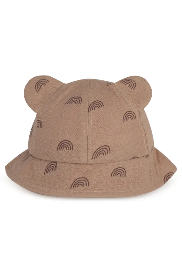 Bonnet bébé 0-24 mois marron clair - Lot