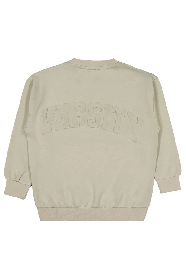 Erkek Çocuk Sweatshirt 10-13 Yaş Taş Rengi - Paket