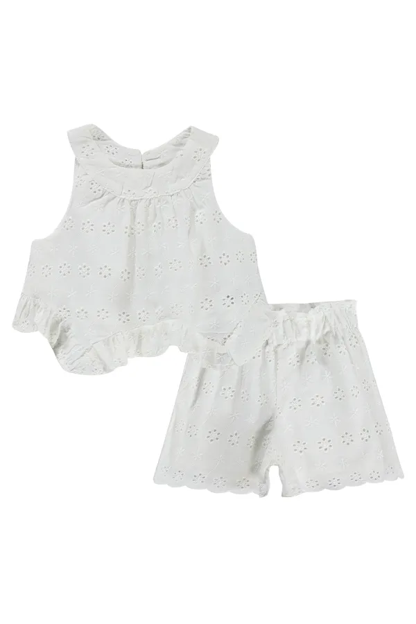 Bebek Takım 0-24 Ay Kırık Beyaz - Paket