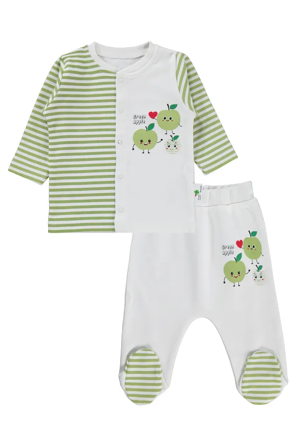 Bebek Pijama Takımı 0-24 Ay Ekru - Paket