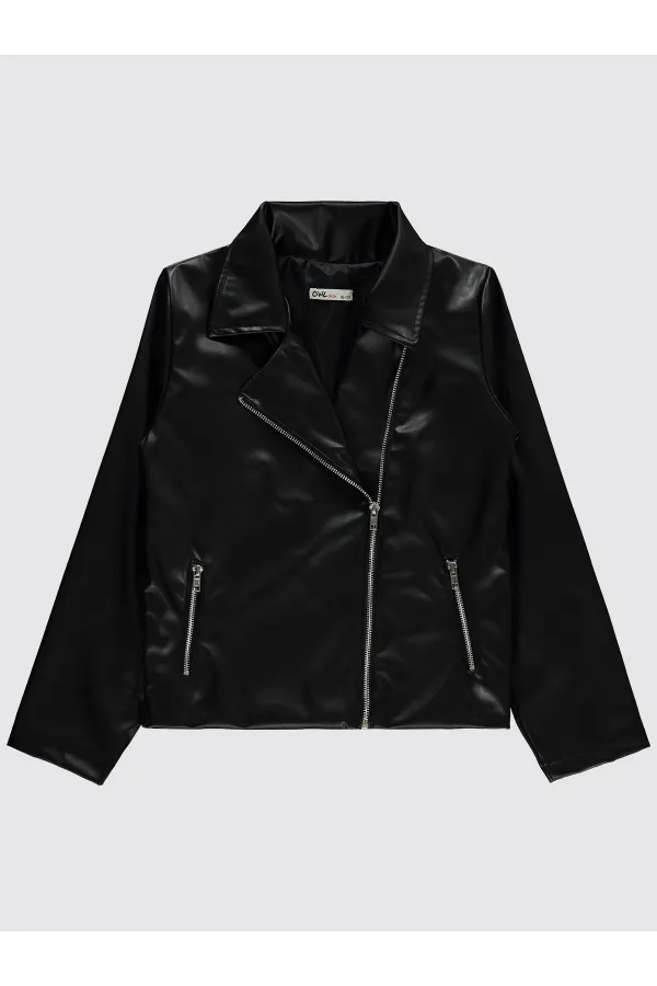 Kız Çocuk Ceket 10-13 Yaş Siyah - Paket