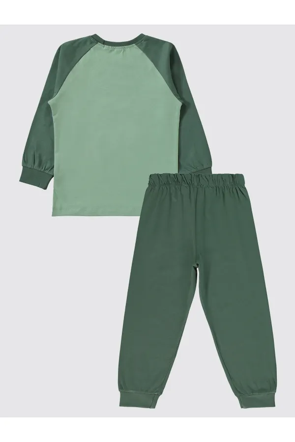 Boys Pajama Set 2-5 Years Old Dark Khaki - Package