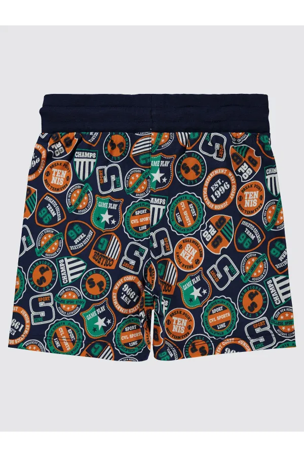 Erkek Çocuk Şort 6-9 Yaş Lacivert - Paket