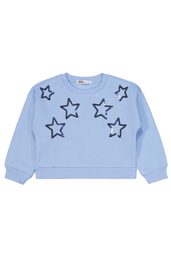 Girls Tracksuit Set 2-5 Years Old Light Blue - Package