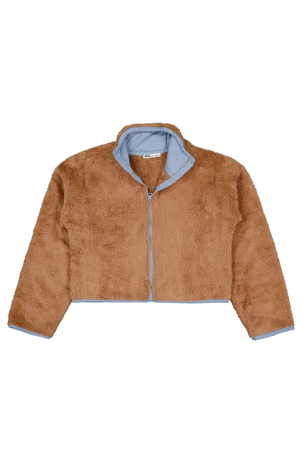 Girl Cardigan 10-13 Years Old Brown - Package