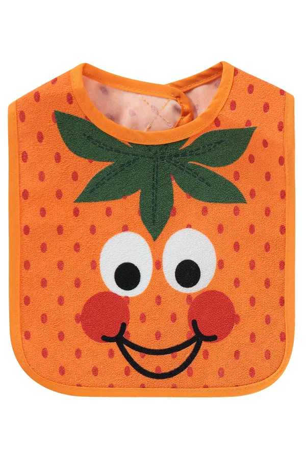 Bavoir bébé orange 0-24 mois - Emballage