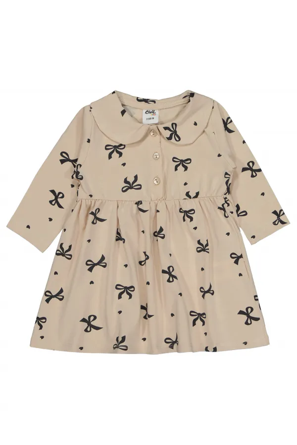 Baby Vest and Dress 0-24 Months Stone Color - Package