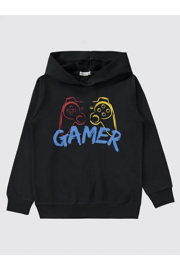 Survêtement garçon 6-9 ans noir - Emballage